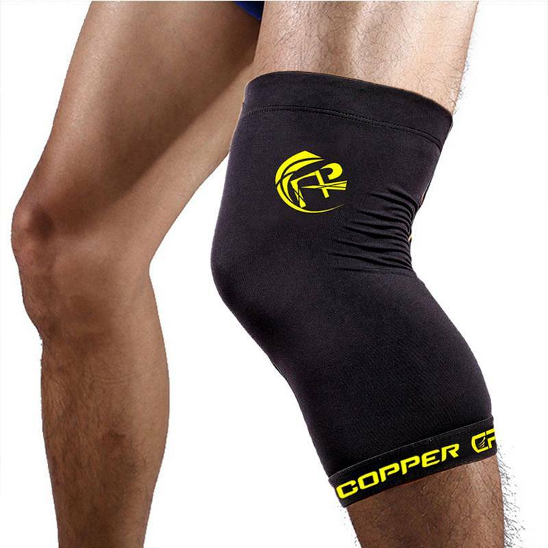 Copper Knee Support Brace Compression Sleeve Sport Joint Pain Arthritis Relief