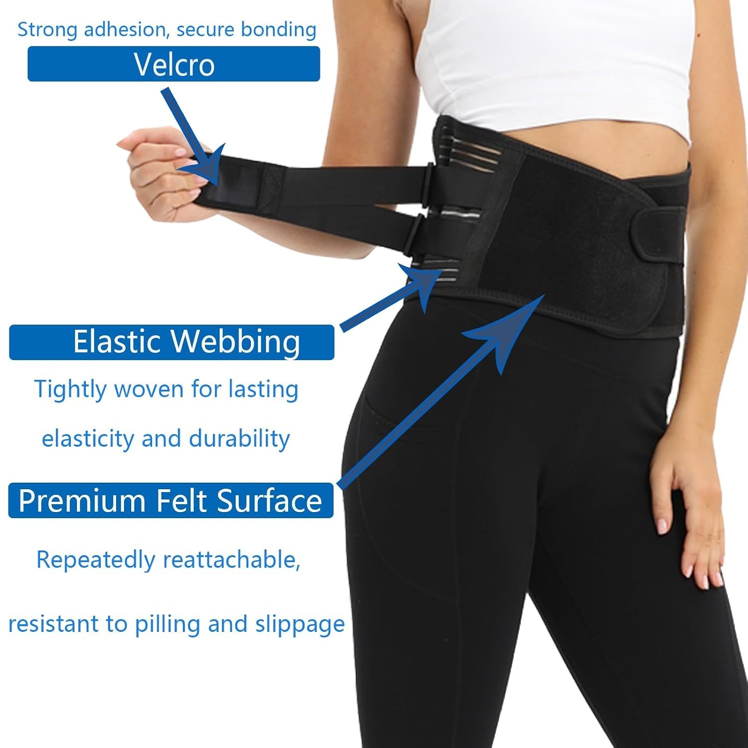 Back Brace for Lower Back Pain Relief,Breathable Back Support Belt,Adjustable…