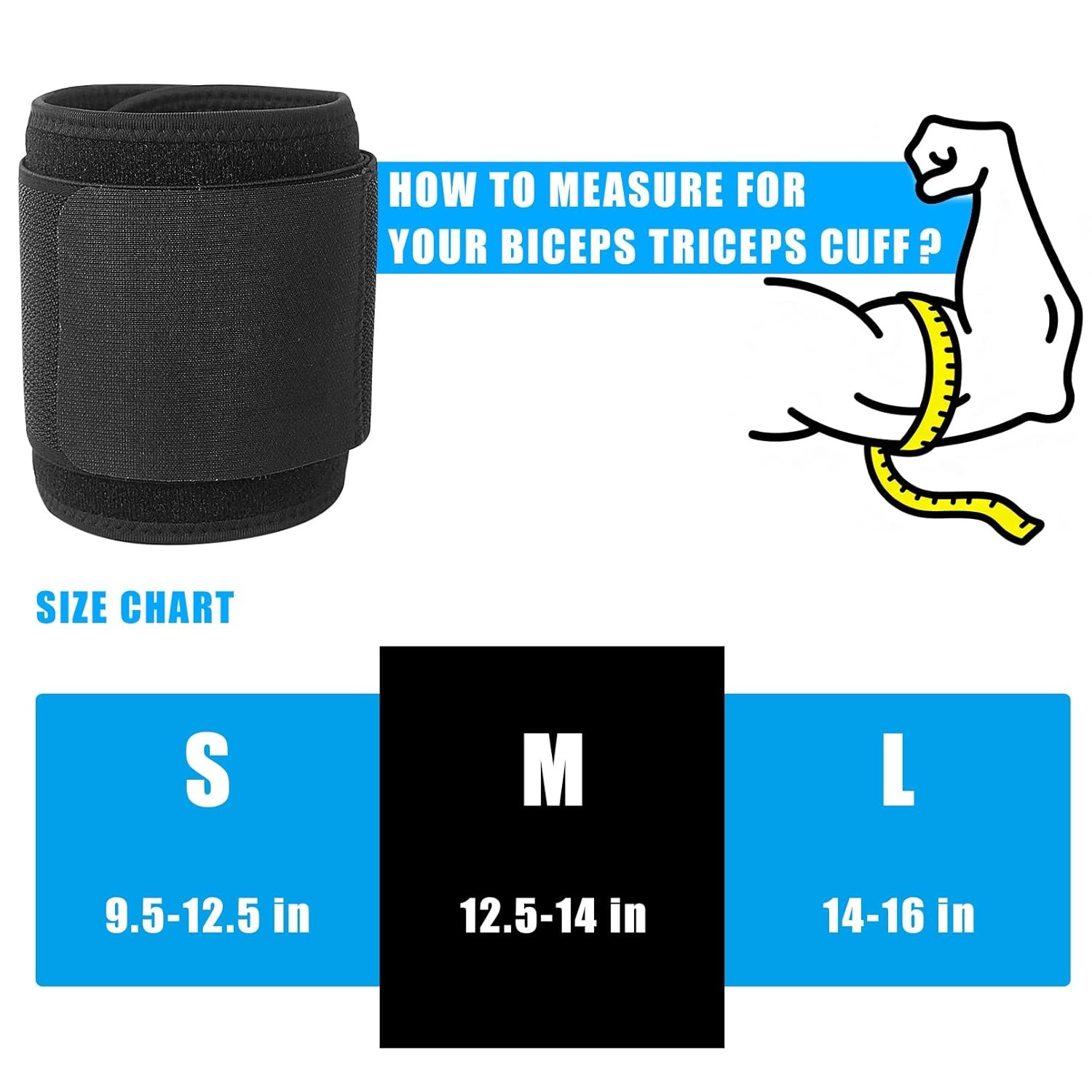 Compression Arm Sleeve Bicep Tricep Support Tendonitis Brace Wrap Adjustable