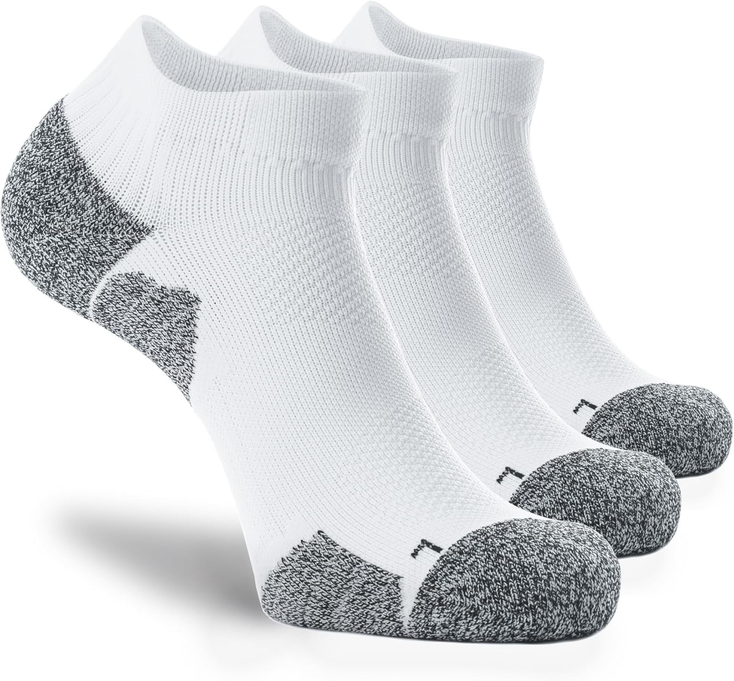 3-Pair Pack of Cushioned Ankle Socks with Compression Fit – Ideal for All Sports