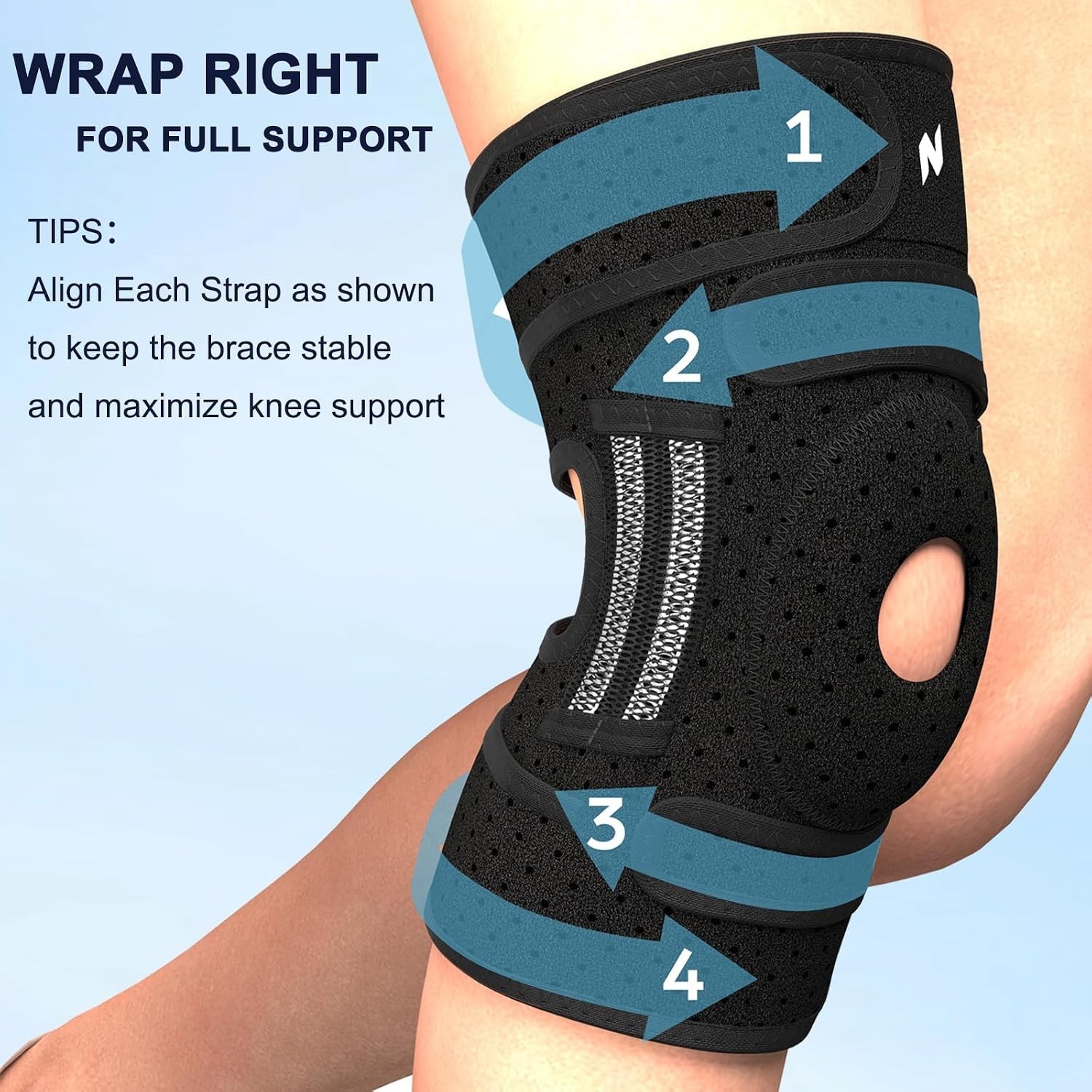 Adjustable Elite Knee Support for Meniscus Tears, Arthritis & Active Lifestyle