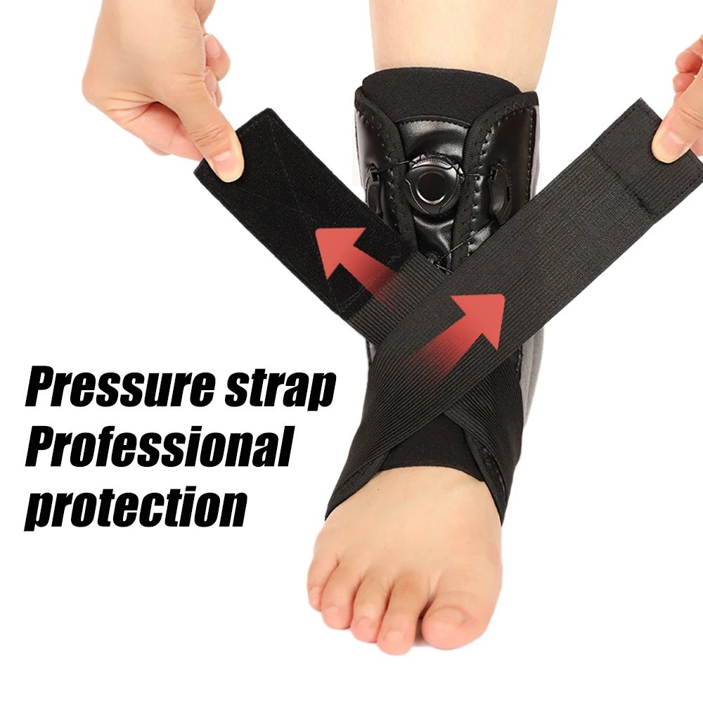 Adjustable Lace-Up Ankle Brace Support for Men & Women Injury Recovery