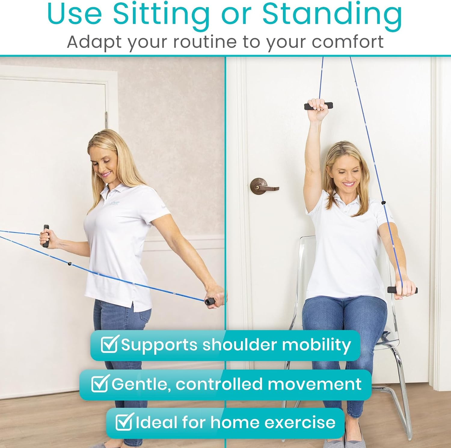 Shoulder Pulley for Physical Therapy – Rotator Cuff Pain Pulley System | over Do