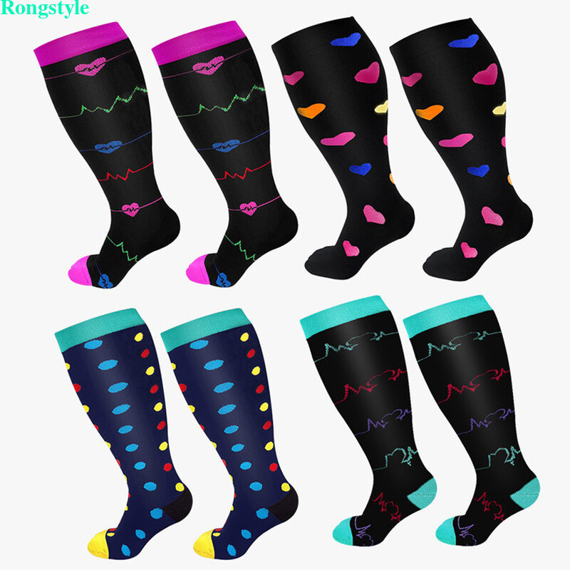 Plus Size Compression Socks 20-30 mmHg Medical Stockings for Men Women 2XL-4XL