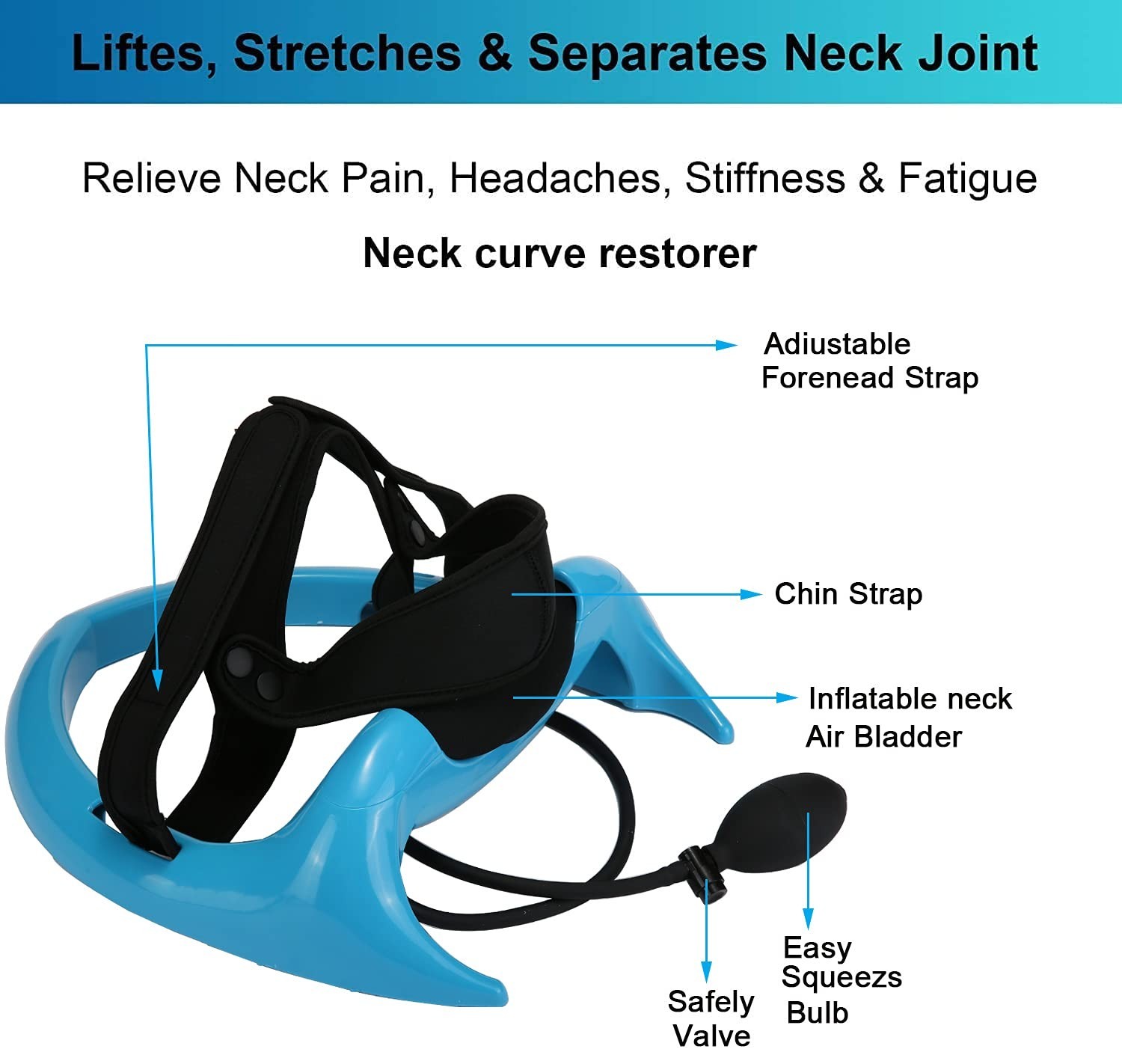 Neck Exerciser Pump for Posture Correction – Cervical Spine Relief & Stiffness A