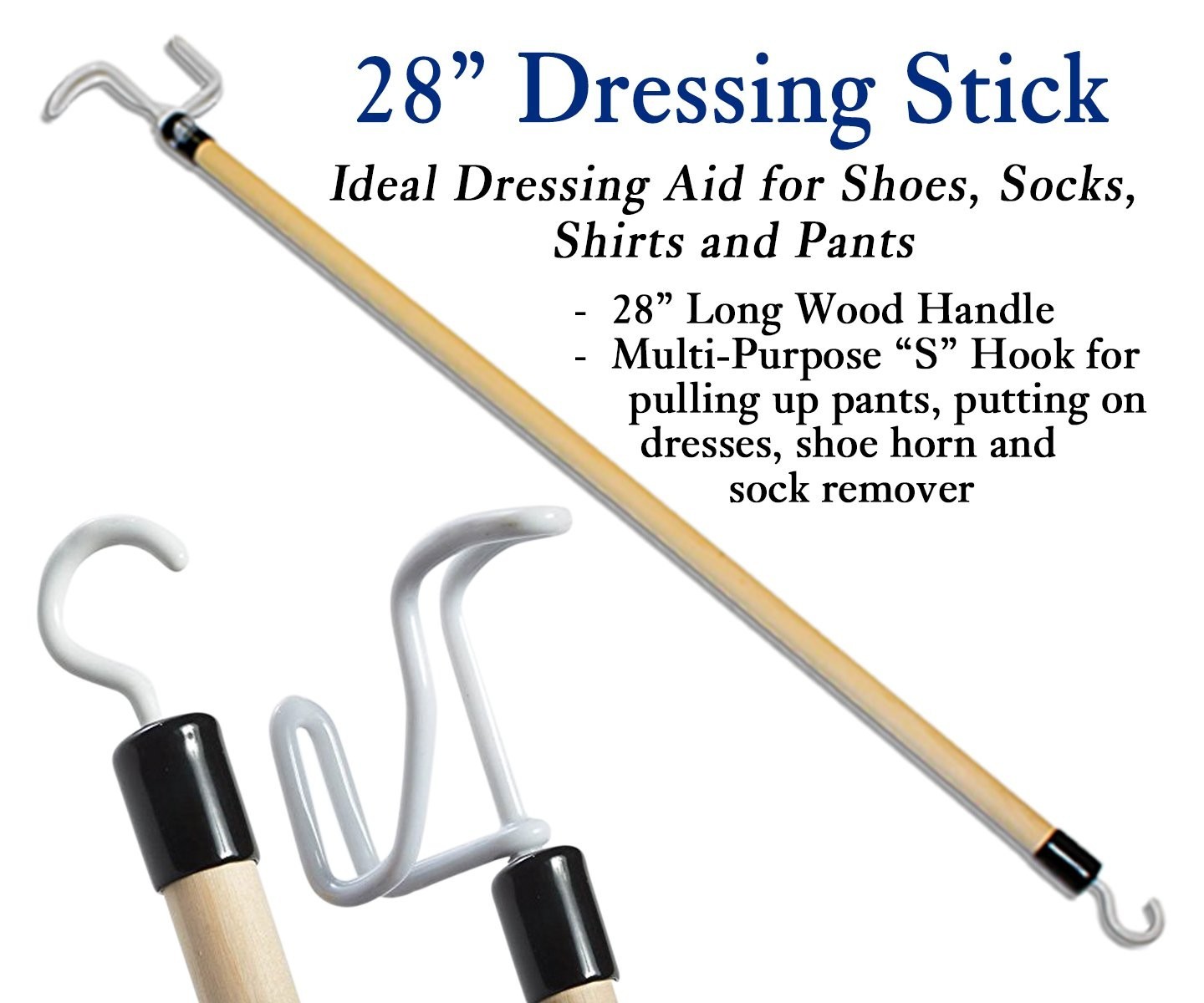 7-Piece Hip & Knee Kit – Leg Lifter, Reachers, Sock Aid, Dressing Stick & More –