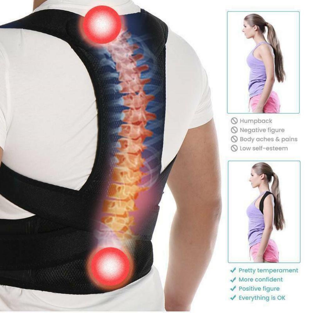 POSTURE CORRECTOR Back Support Upper Shoulder Brace Straightener Women Men Belt
