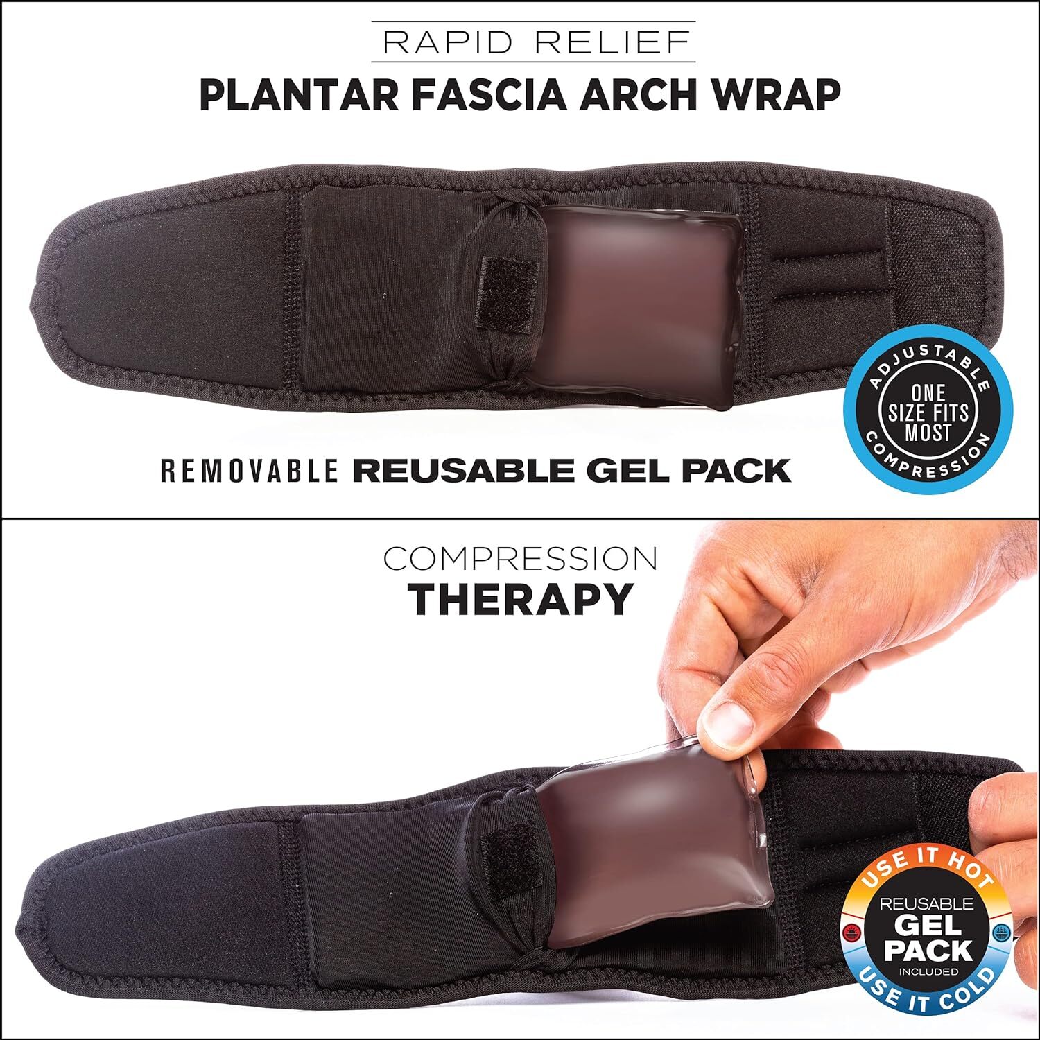 Health Unisex Arch Relief Plus With Built-In Orthotic Support Feet