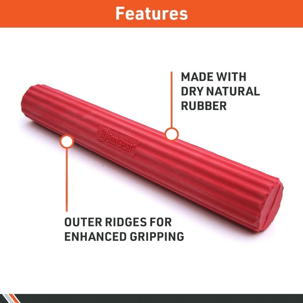 BodySport Twist & Flex Bar: Durable Rubber Resistance Trainer for Arm Injuries