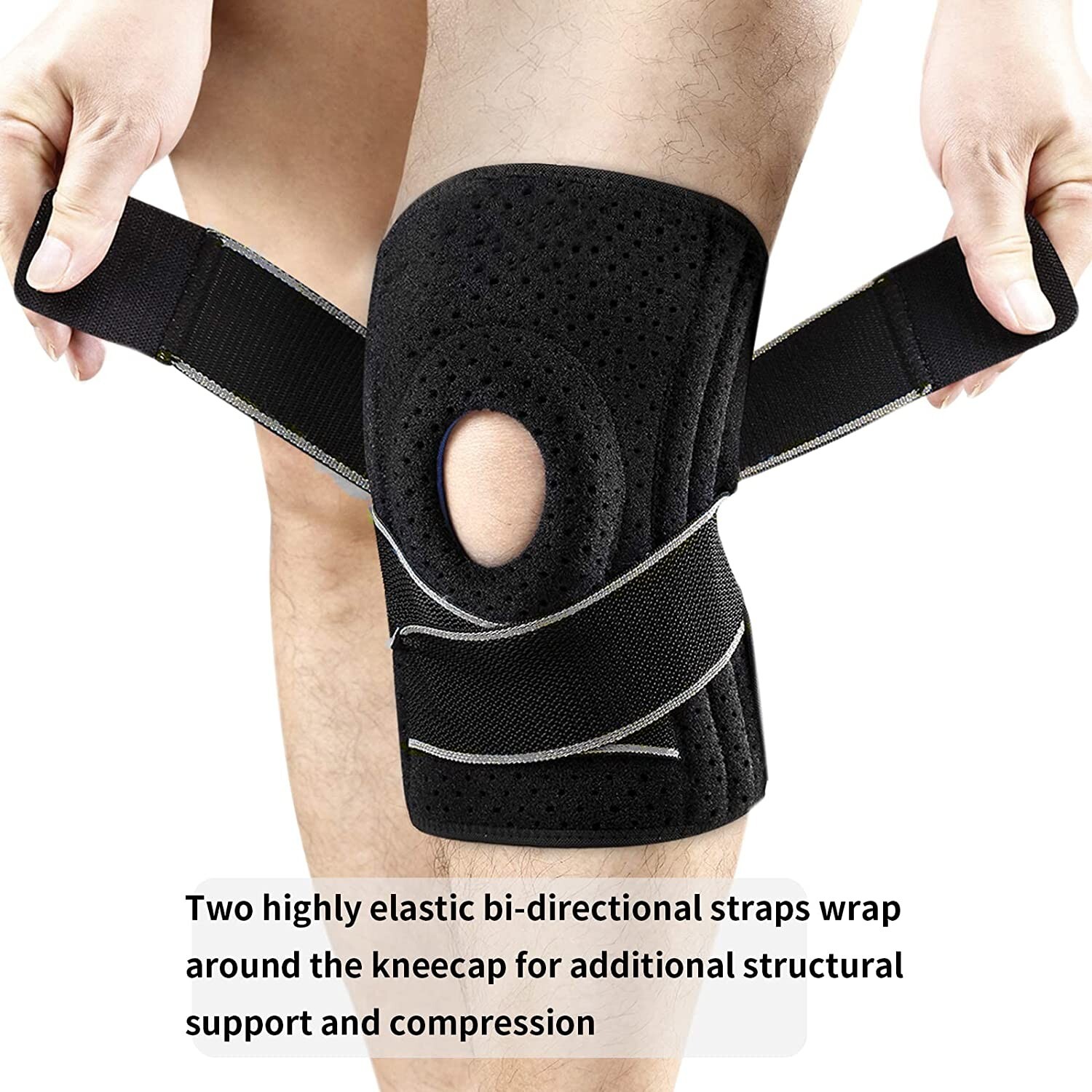 Hurmoya Knee Brace – Side Stabilizers & Patella Gel Pads, Adult Small, ACL PCL