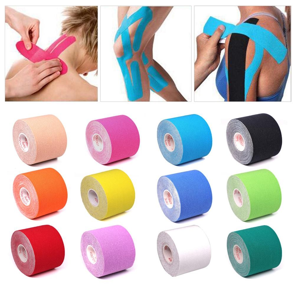 5-size Waterproof Kinesiology Tape – Elastic Athletic Bands for Sports Recovery,