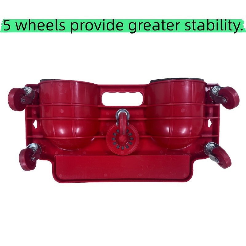 Rolling Knee Pad Platform Wheels Tool Tray ABS Cushioned Flooring Carpenter