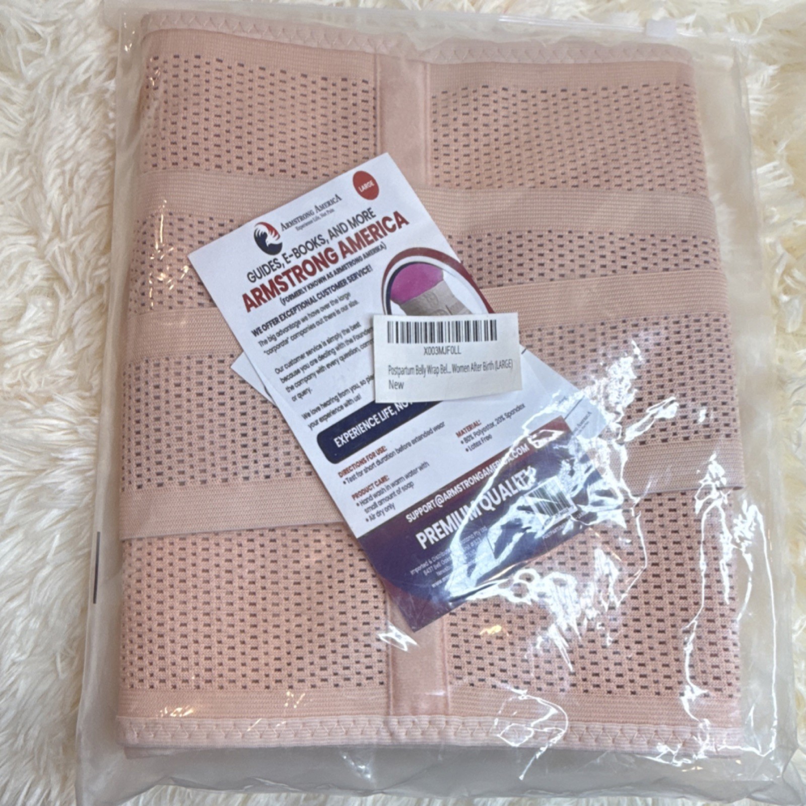 Armstrong America Adjustable Postpartum Binder Large Compression Support Faja
