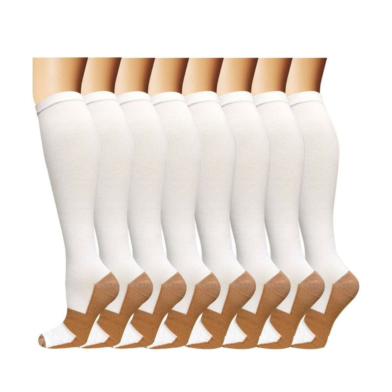 6 Pairs Compression Socks Calcetines de compresión Men Women Support Socks S-2XL