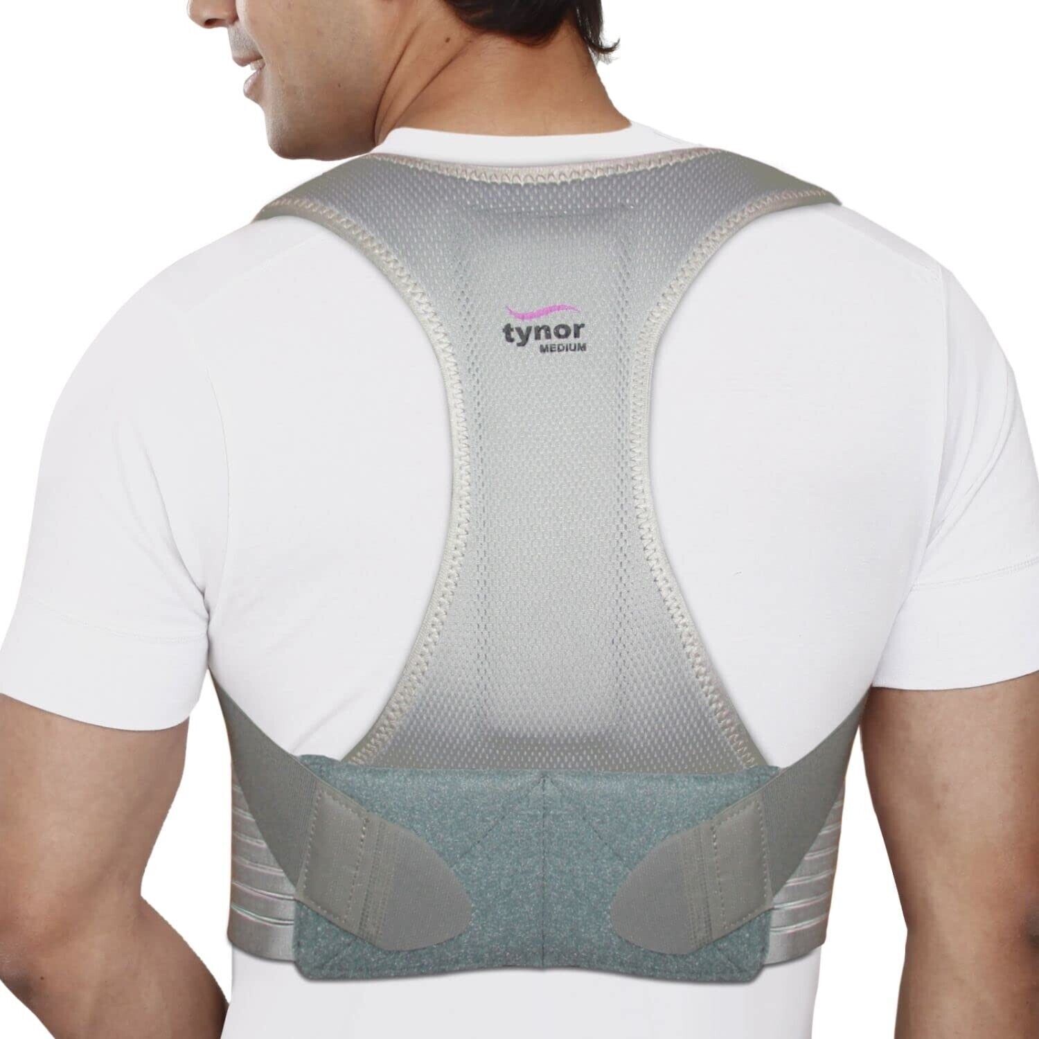 Original TYNOR Spandex Posture Corrector, Grey, Unisex belt in different sizes