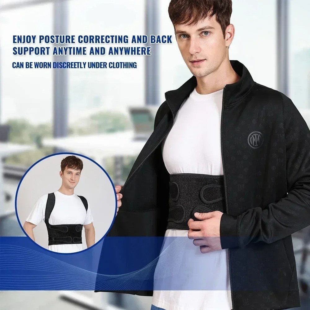 Posture Corrector Adjustable Back Brace Shoulder Support Clavicle Belt Unisex
