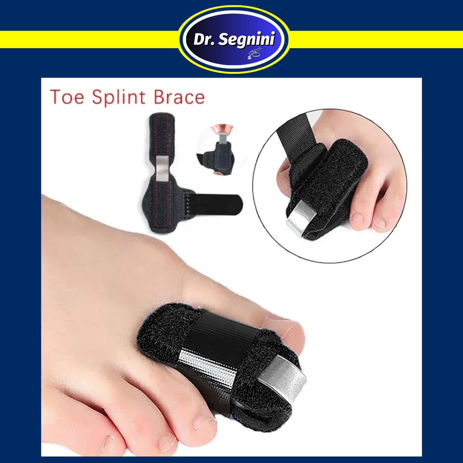 1 Pcs Toe Corrector Adjustable Splint Straightener Brace Support