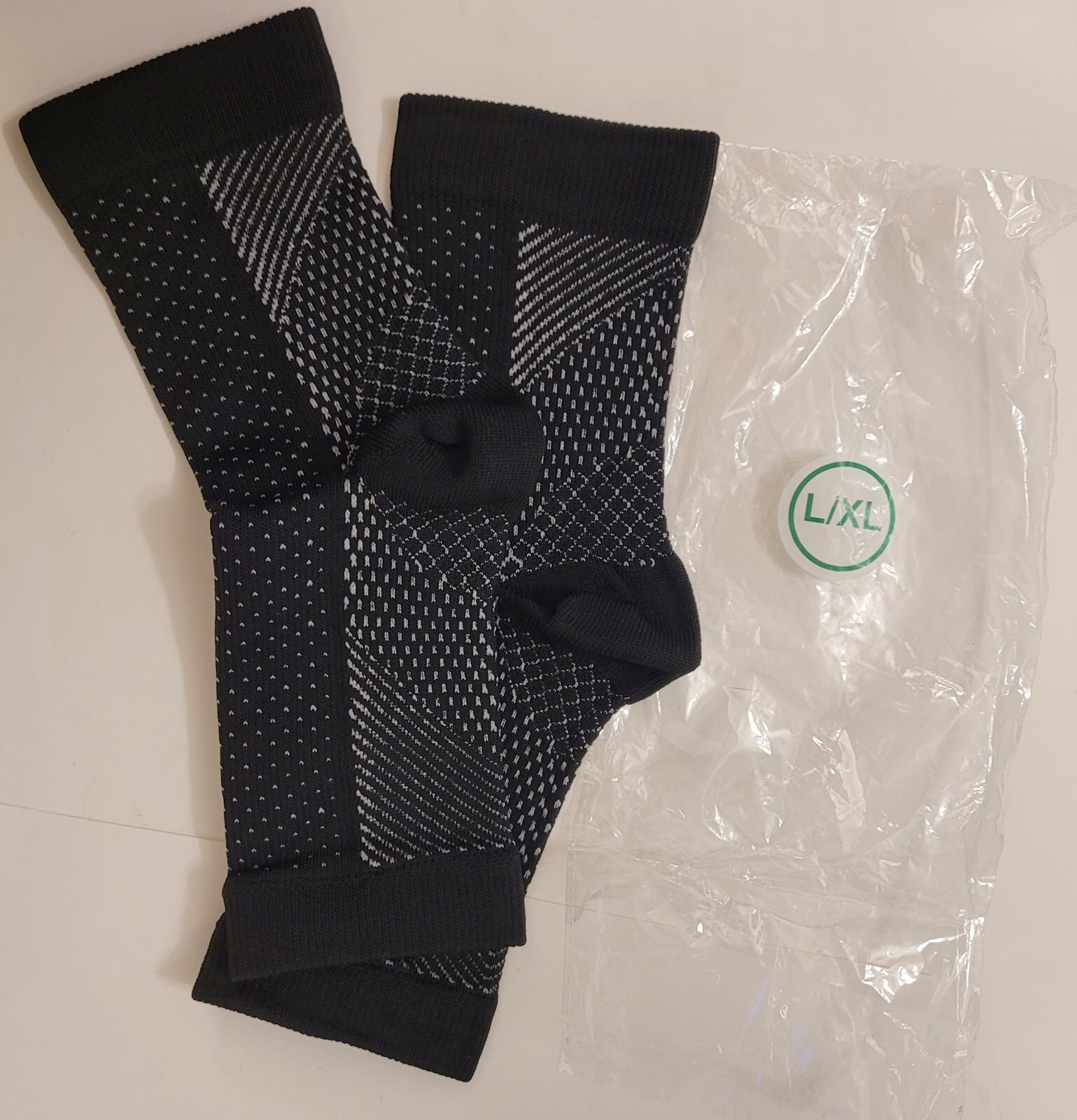 Arch Support Compression Sleeve Foot Tendon Plantar Fasciitis Pain Relief L/XL