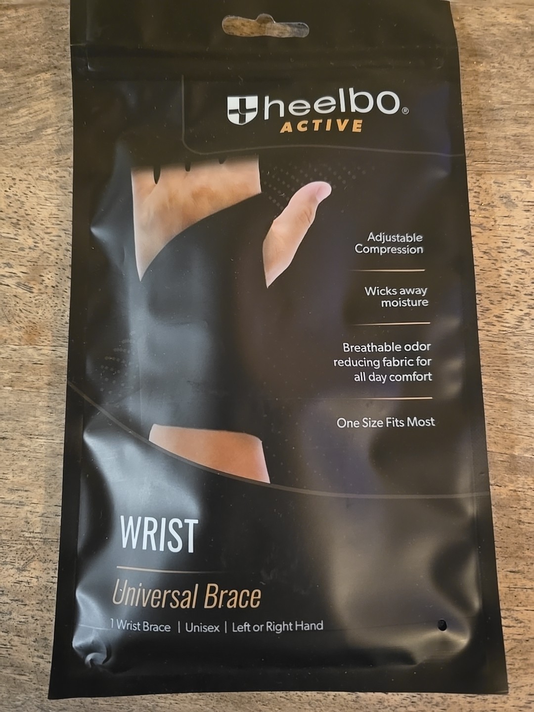 Heelbo Wrist Brace Support Muscle Recover Adjust Compression Ambidextrous OSFM