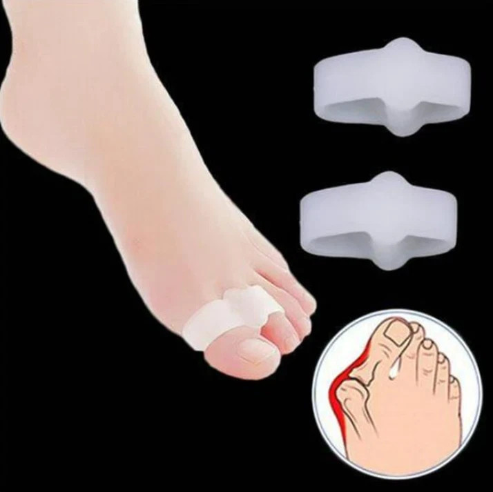 2x Toe Big Bunion Corrector Separator Gel Straightener Valgus Hallux Foot Pair