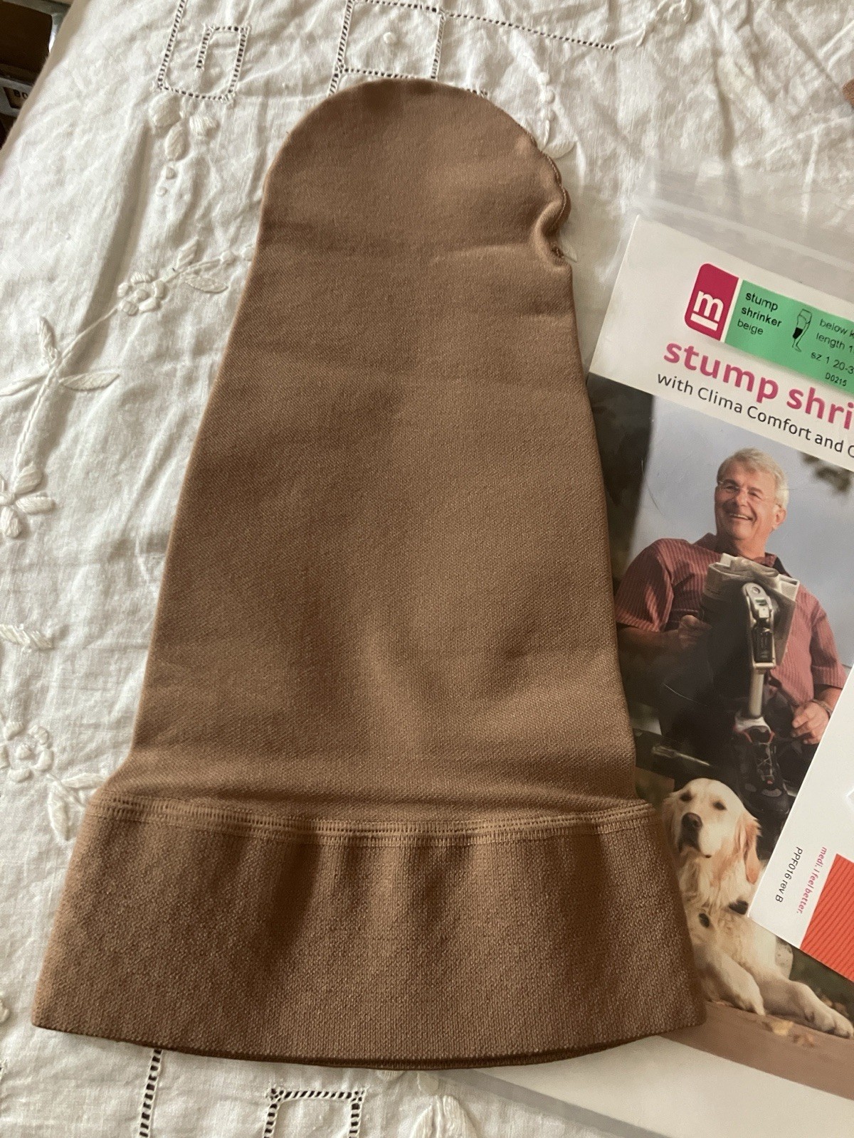 Medi Stump Shrinker, Length 15” Size 1 20-30, BK1MON1 Beige Prosthetic Sock