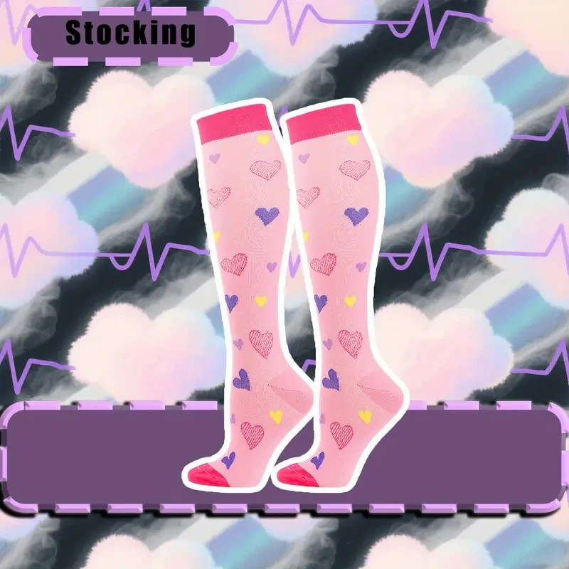 6 pairs Women’s Exercise Compression Socks Support Running Cycling Yoga Foot S/M