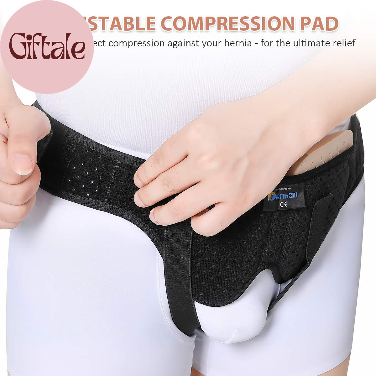 Inguinal Hernia Belts for Men – Bilateral/Double Groin Hernia Support Pre and Po