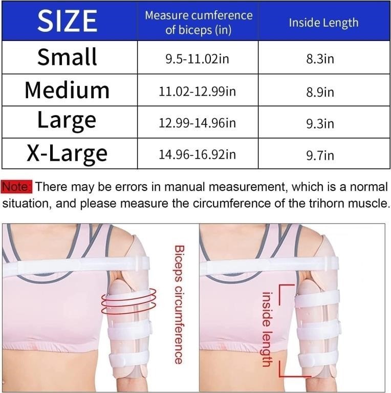 Ghorthoud Humeral Shaft Fracture Splint Upper Arm Shoulder Left Right