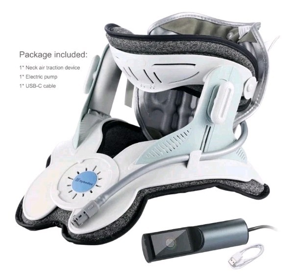 Cervical Neck Traction Device: Neck Stretcher for Cervical Pain Relief, Electric