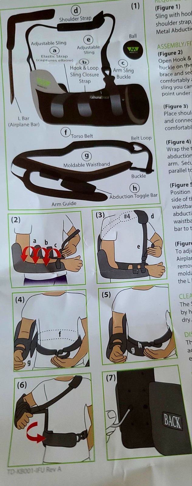Right OR Left Manamed Kahuna Brace Adjustable Shoulder Sling
