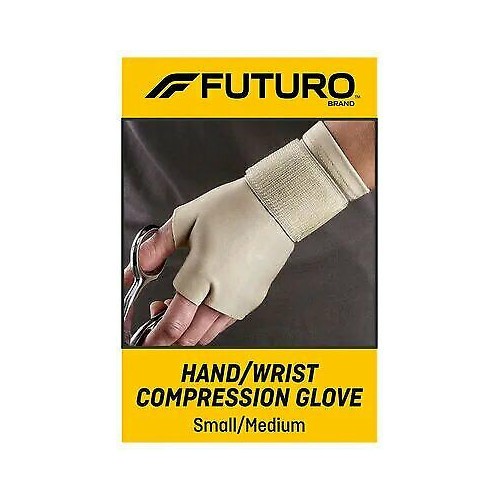 Futuro Adjustable Hand Wrist Compression Glove Mild Support Small-Medium Size
