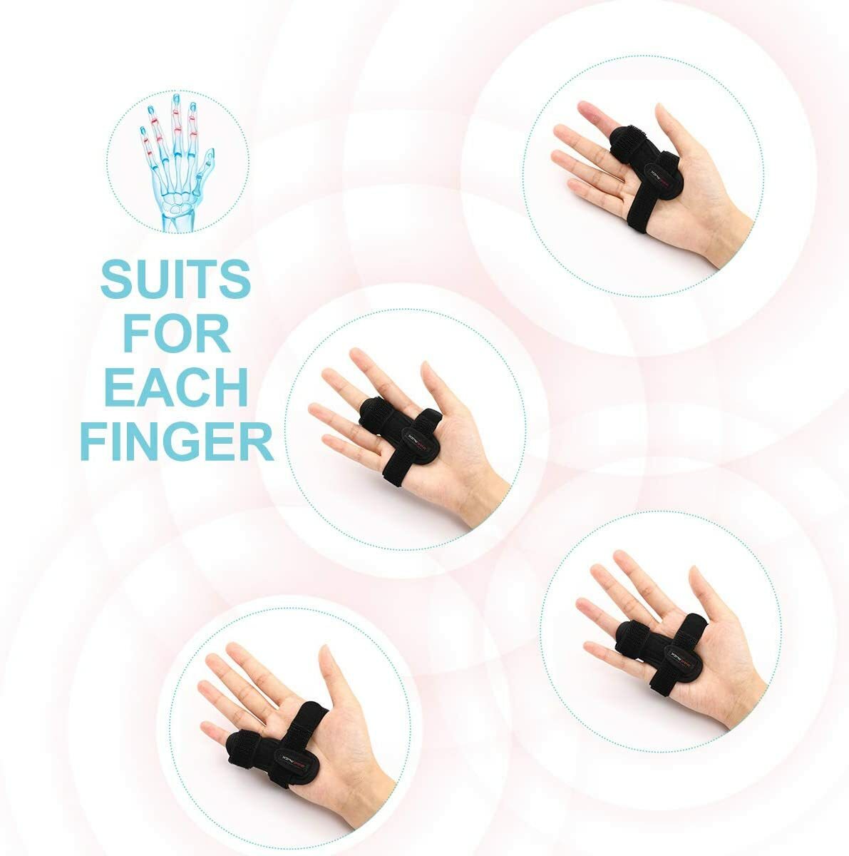 Doeplex Trigger Finger Splint Brace Adjustable Thumb Brace Arthritis Pain Relief