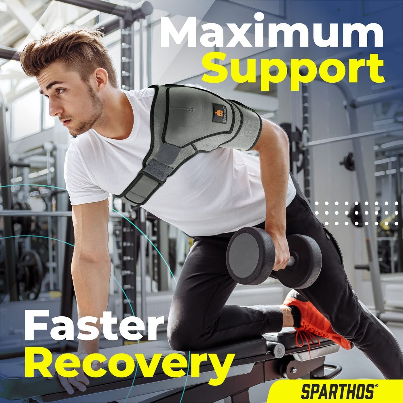 Breathable Compression Sleeve Shoulder Brace – Pain Relief for Injury Recovery
