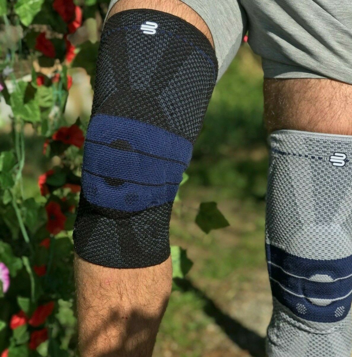 Bauerfeind GenuTrain Size 3 Knee Joint Hinge Brace Patella Support Sleeve ACL