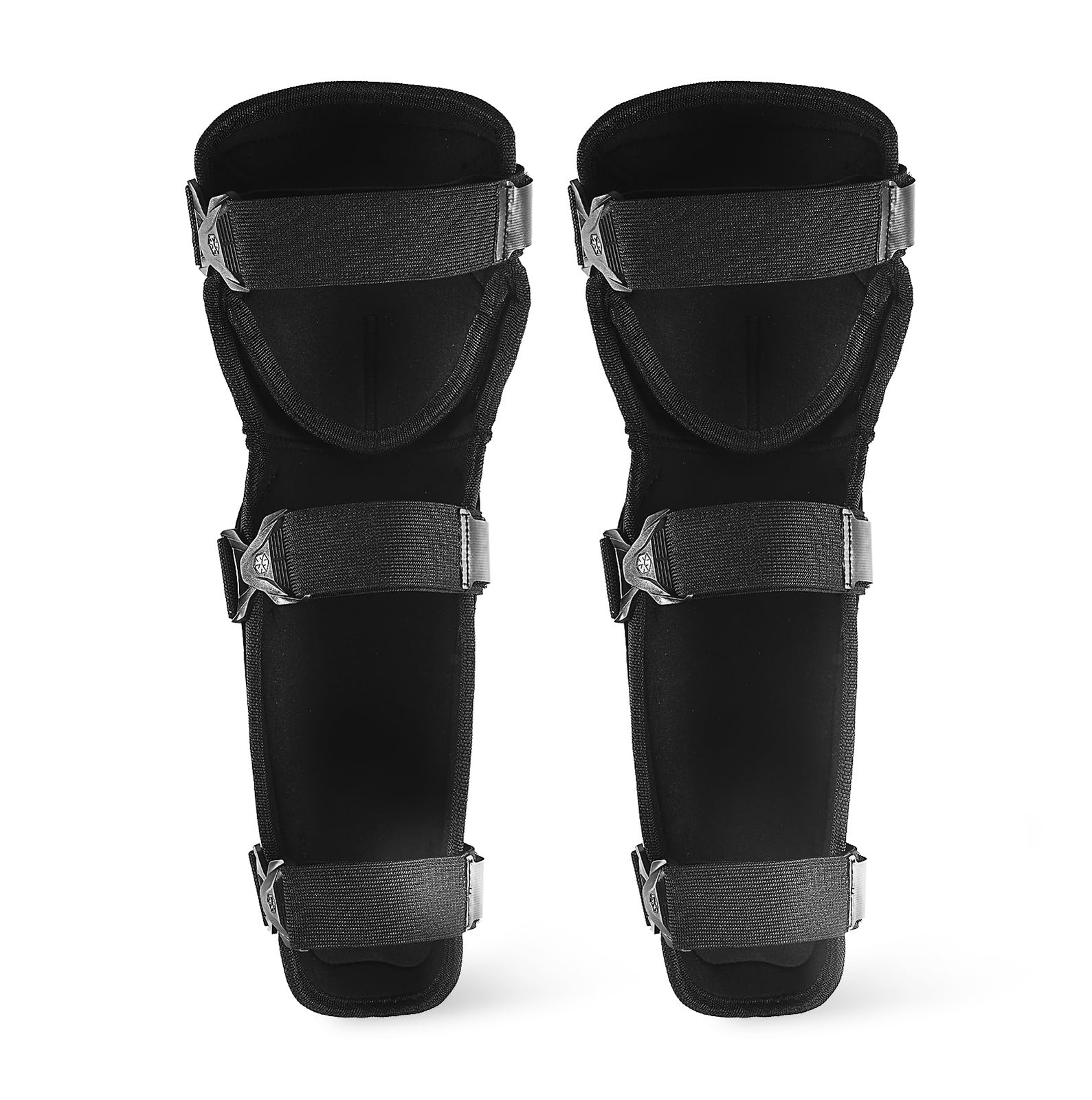 1 Pair Motorcycle Knee, Shin Guards, Adjustable, TPU Armor, Black, Motocross