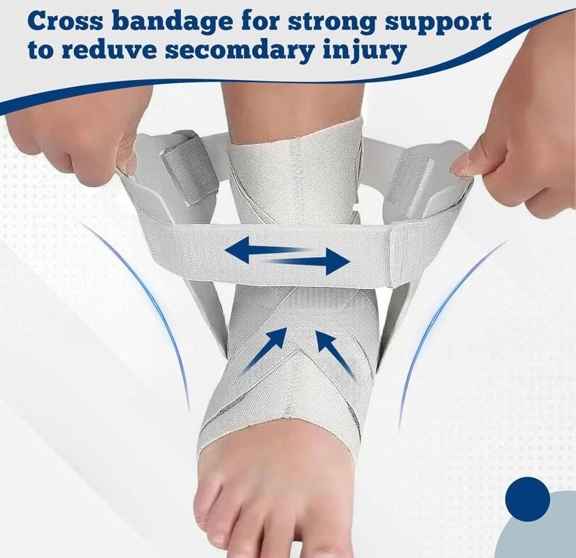 DYUEOK 2.0 Ankle Brace with Side Stabilizers – Adjustable Ankle Support Sprained