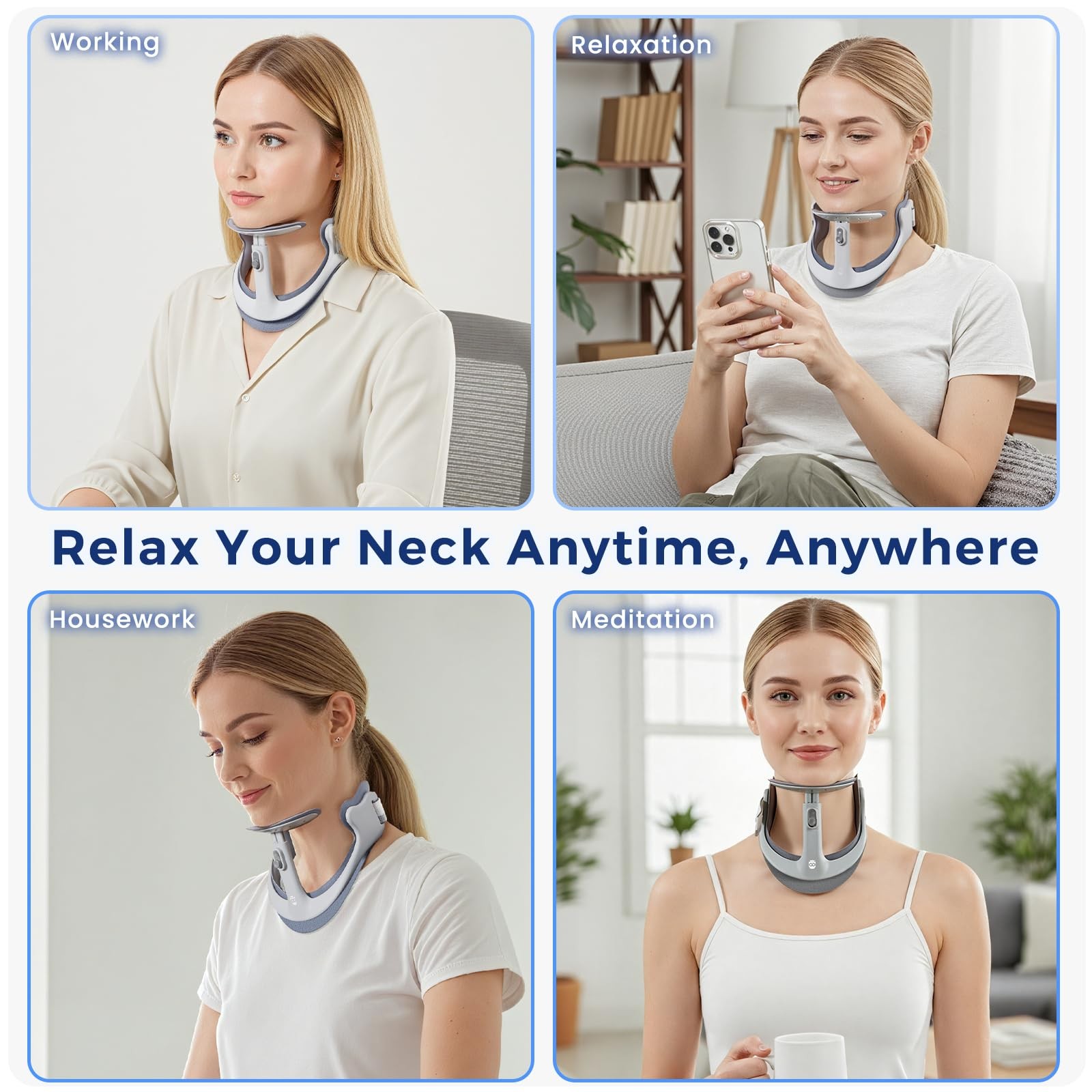 Owlprince Posture Corrector for Neck & Cervical Spine Alignment – 360° Gray