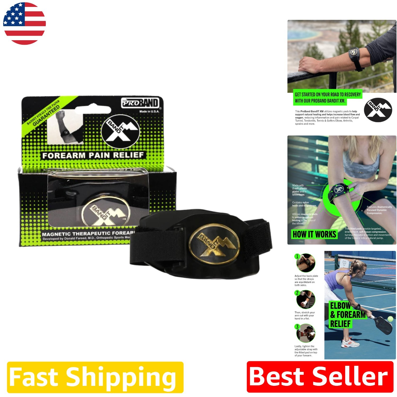 Elite XM Arm Band: Therapeutic Compression for Tennis Elbow & Carpal Tunnel