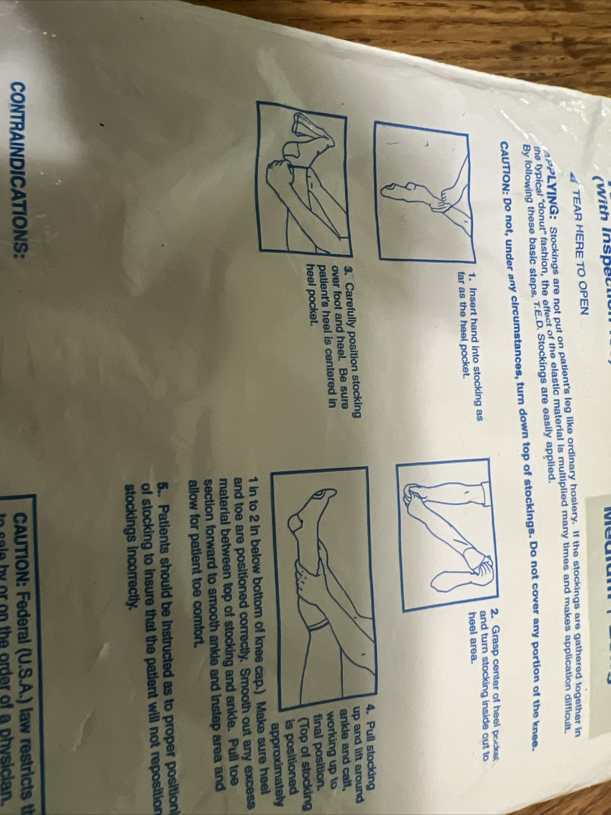 Kendall TED Knee Length Anti Embolism Stockings Medium/Long Length – One pair