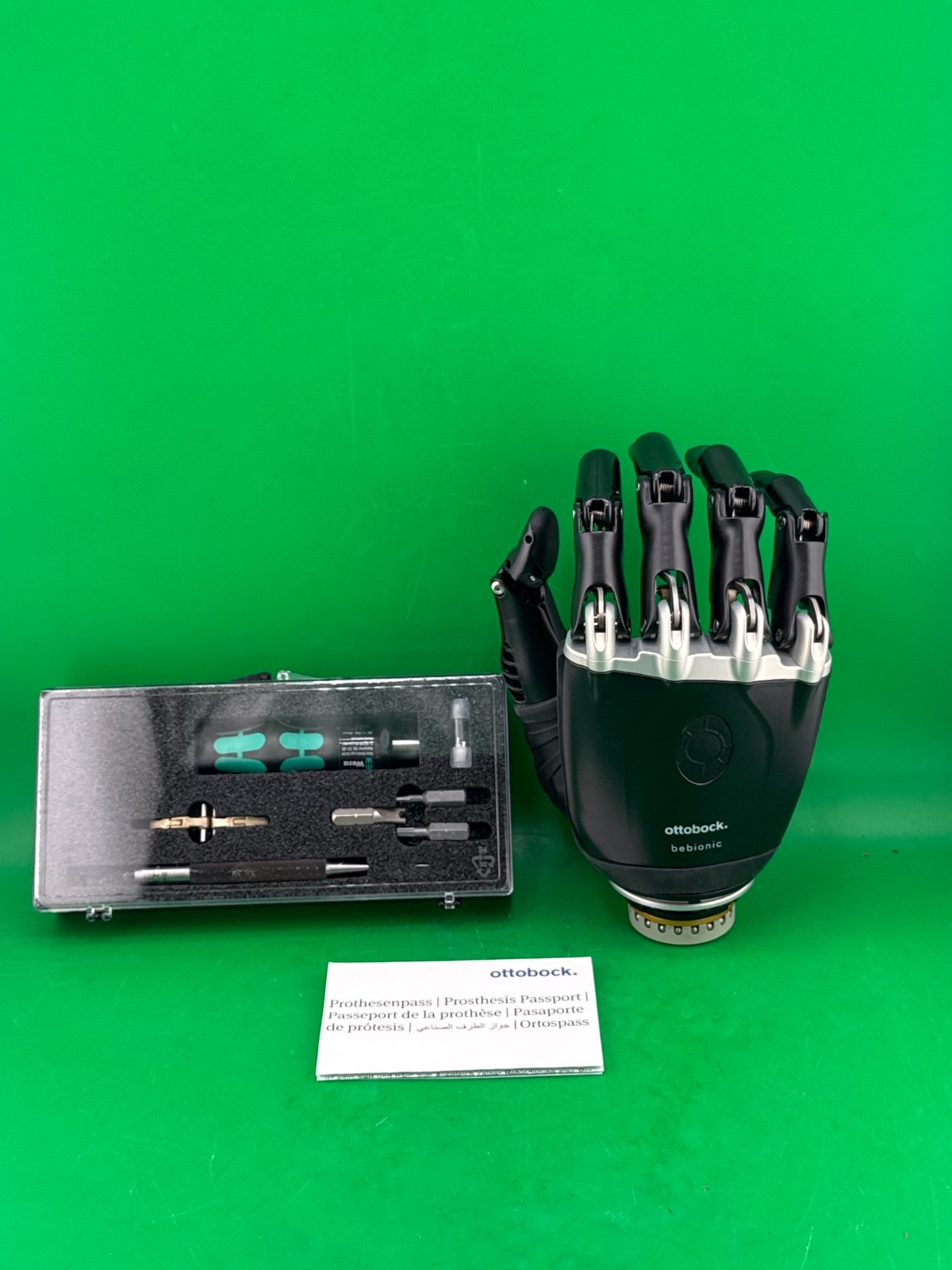 Ottobock Otto bock EQD bebionic 8e70=R-M prosthetic hand. New. Right. Size med.