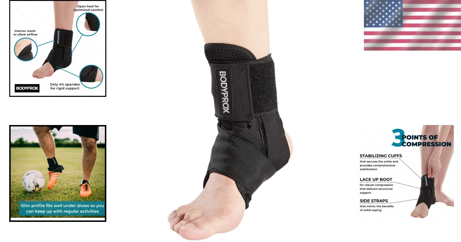Flexible Ankle Brace for Mobility and Stability