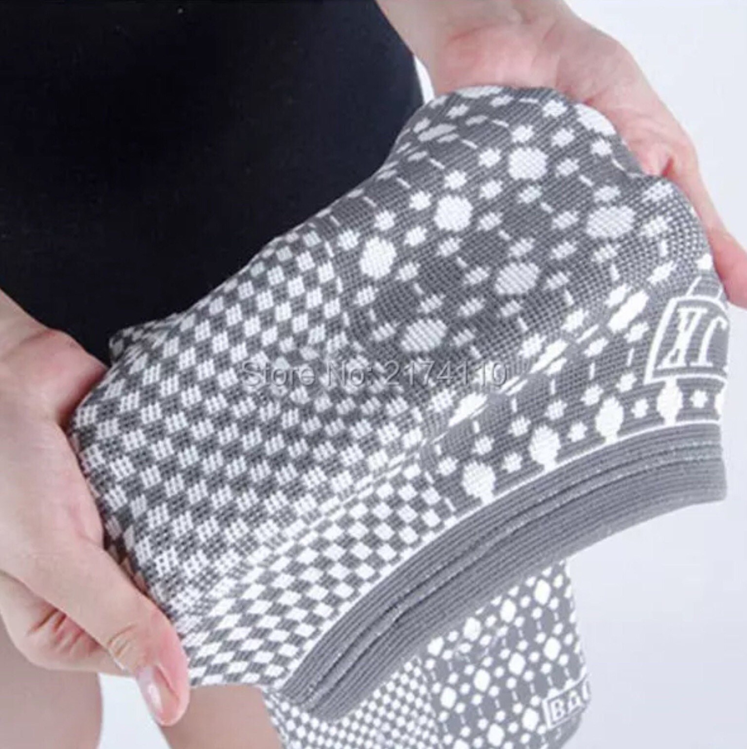 Magnetic Therapy Long Leg Support Brace Arthritis Socks Tourmaline Knee Wrap 1pc