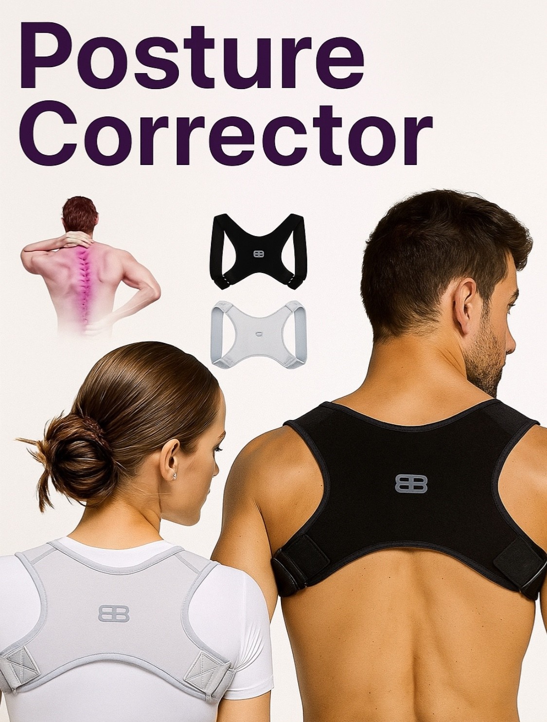Corrector de Postura Espalda y Hombros Unisex – Ajustable y Cómodo | Talla Única