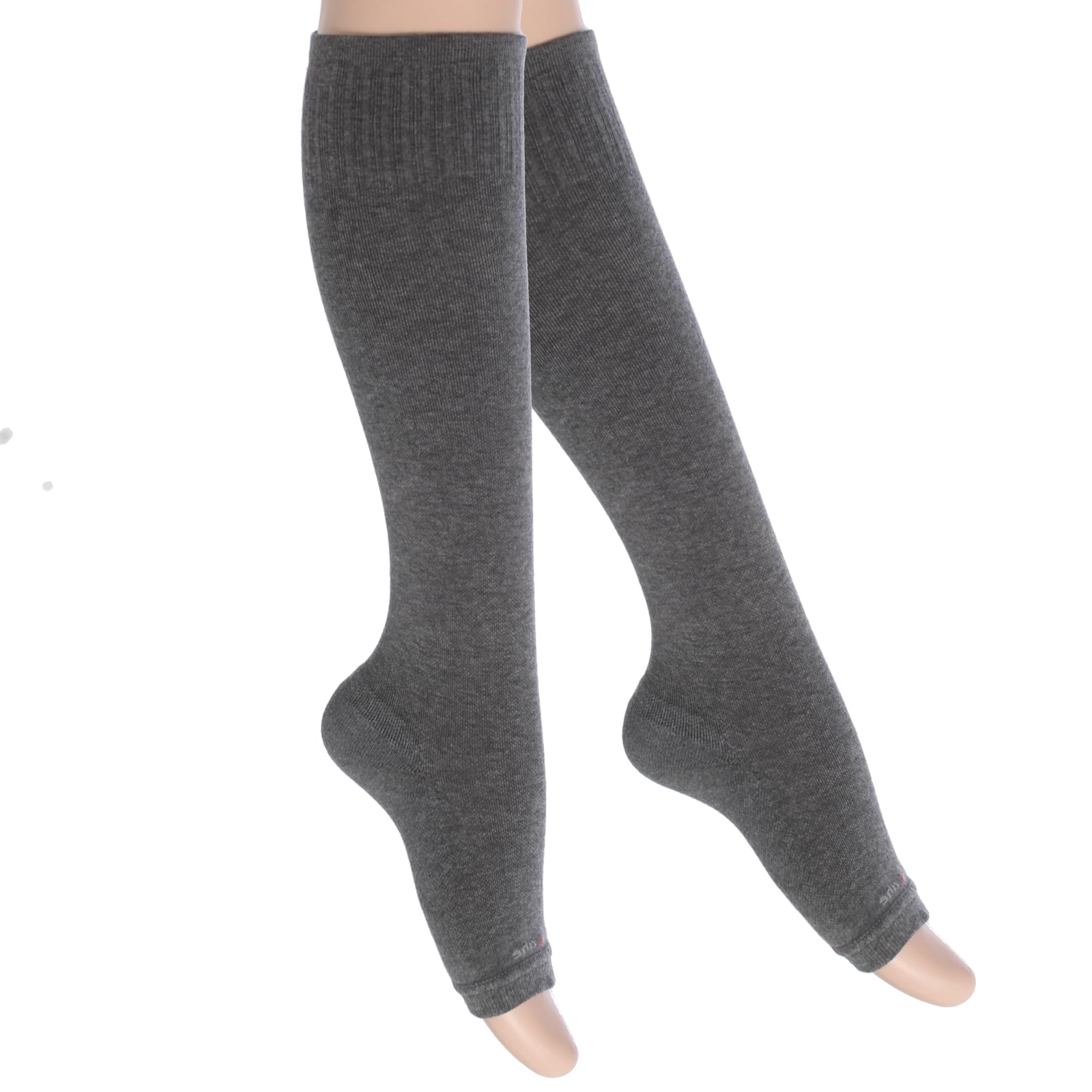 1 Pair Toeless Cotton Compression Socks for Women Men 15-20 mmHg Support
