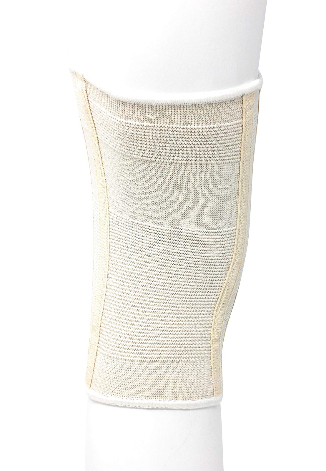 CHAMPION Knee Brace Flexible Stays Knit Elastic, Medium (Pack of 1), White