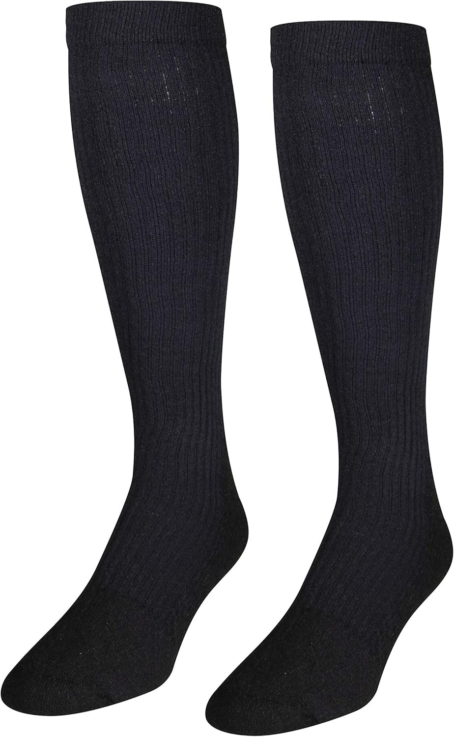 Compression Socks, 15-20 Mmhg Support for Men, Padded Cushion Foot, Knee High, C