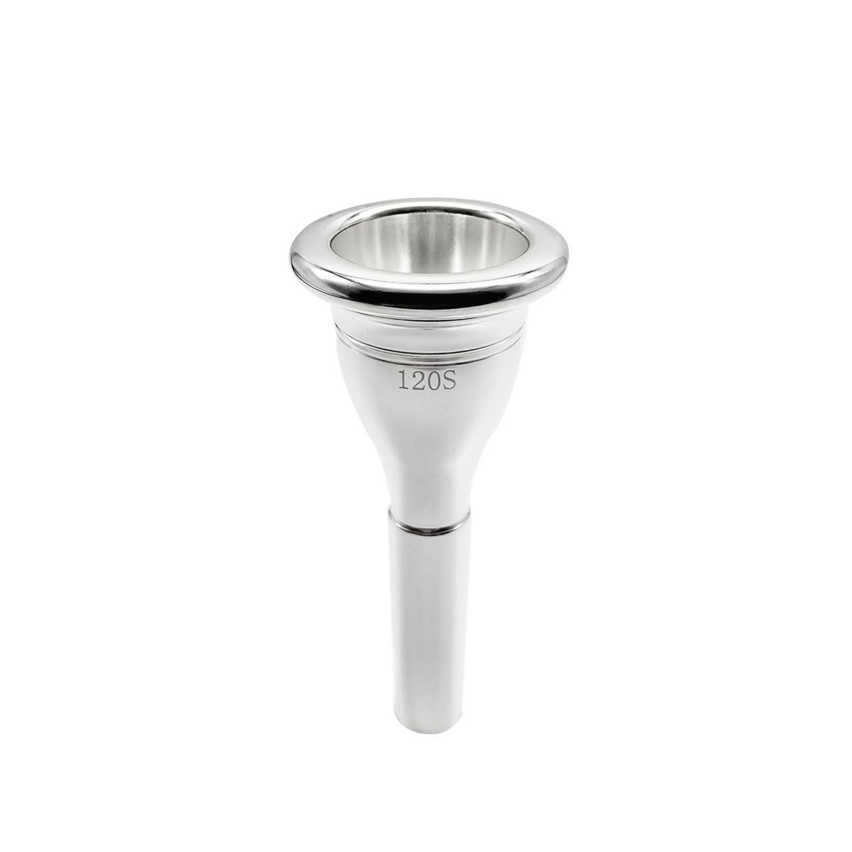 120S Silver Plated Tuba Mouthpiece Heavyweight For Concert Marching Band