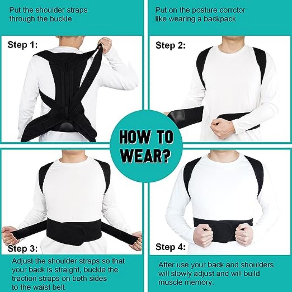 Improve Back Posture and Lumbar Support Unisex Adjustable and Fully Back Support