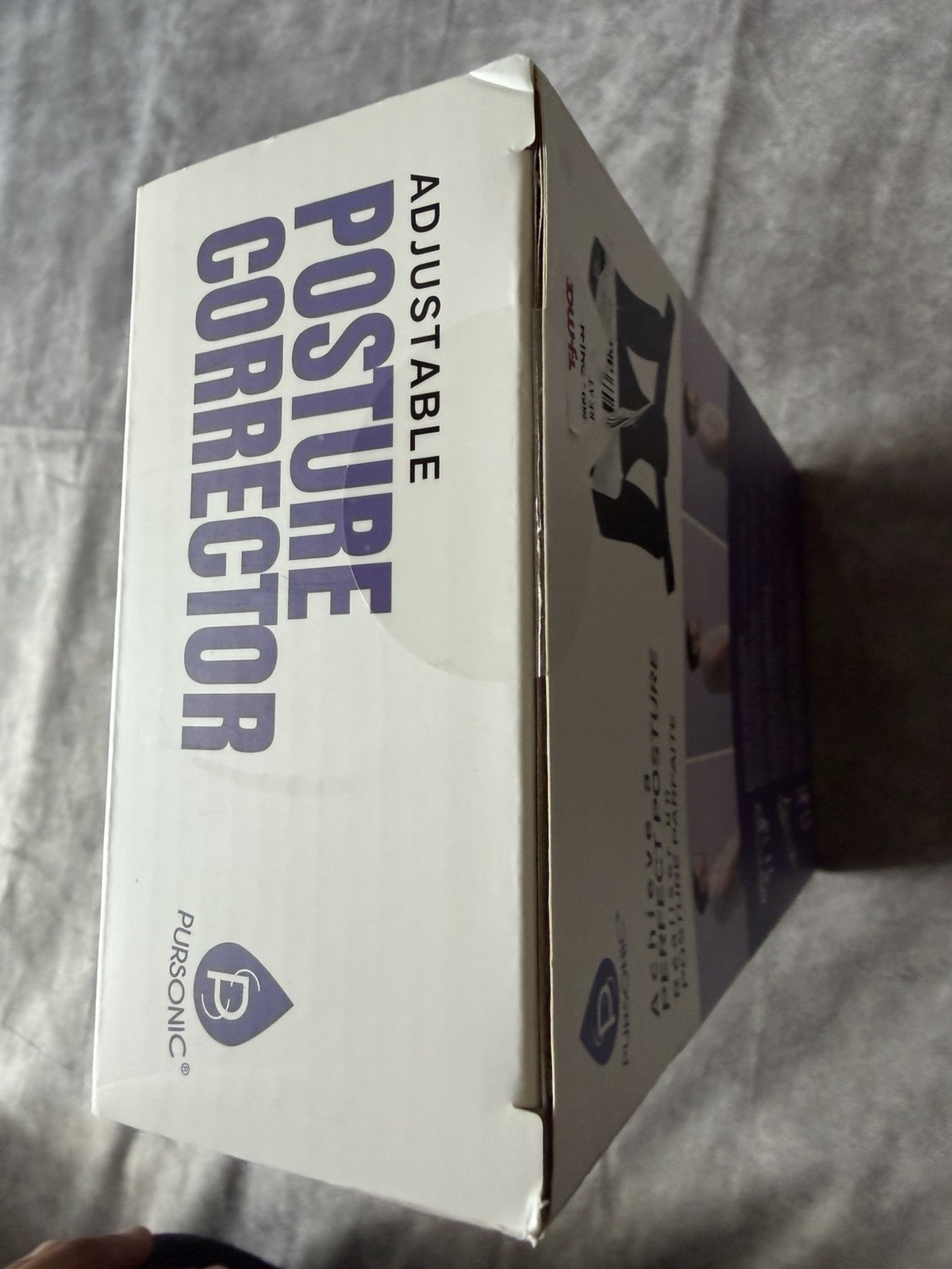 Pursonic Adjustable Posture Corrector Back Neck Clavicle Shoulder Black PC26
