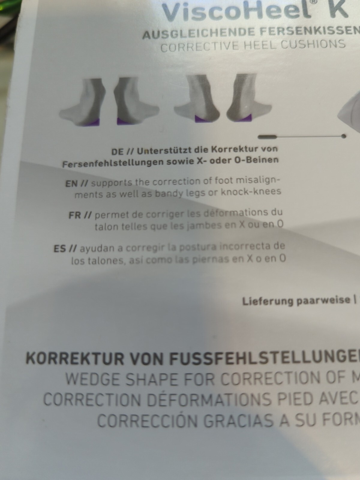 Bauerfeind ViscoHeel K Gray Size 3 Corrective Heal Cushions Visco Us Size 8-12.5